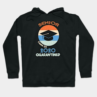 Class Of 2020 Quarantined Seniors Sunset Vintage Hoodie